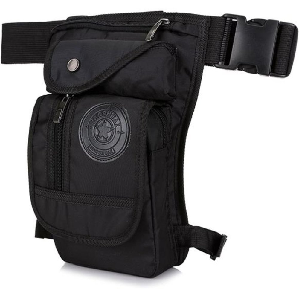 Nylon Drop Leg Bag Hiking Waist Pack for Men Women Tactical Motorcycle Bike